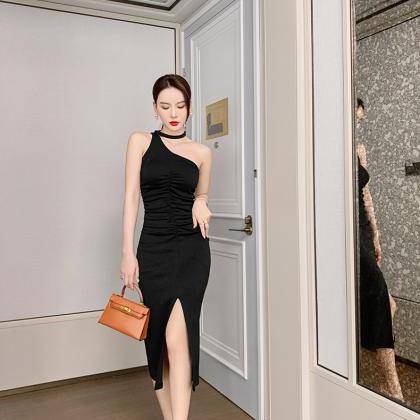 2022 Black Dress Ins Fashion Evening Dress 4987