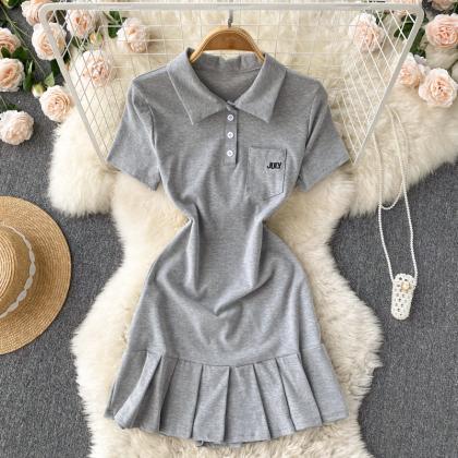 Short Sleeve Polo Dress