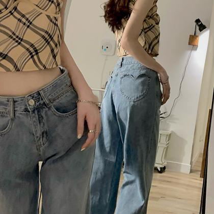 Love Loose Straight Denim Jeans