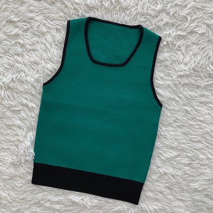 Girl Vest Sexy Open Back Tank Top