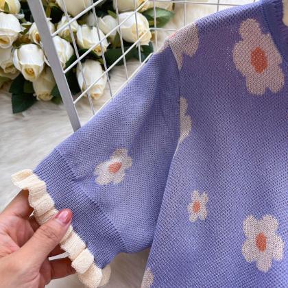 Sweet Knit Short Sleeve T-Shirt Pri..