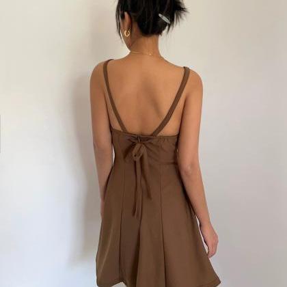Sexy Rose Disc Sequin Halter Backless Mini Dress main image 1