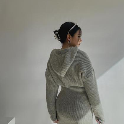 Winter Rib Knit Pullover Sweater Fashion Fall..