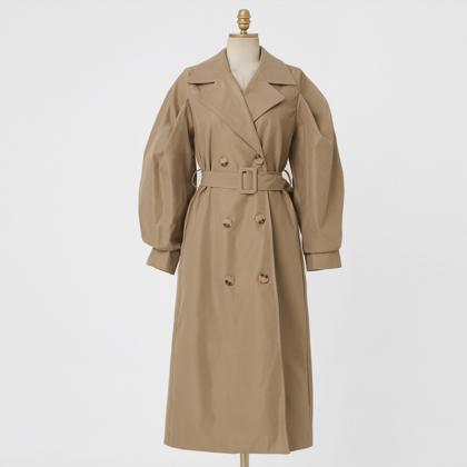 Loose Long Sleeve Fashion Belted Trench Coat