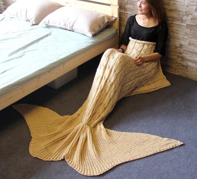 Soft Mermaid Blanket,mermaid Blanket,crechet Memmaid Blanket,hand Knitted Mermaid Blanket