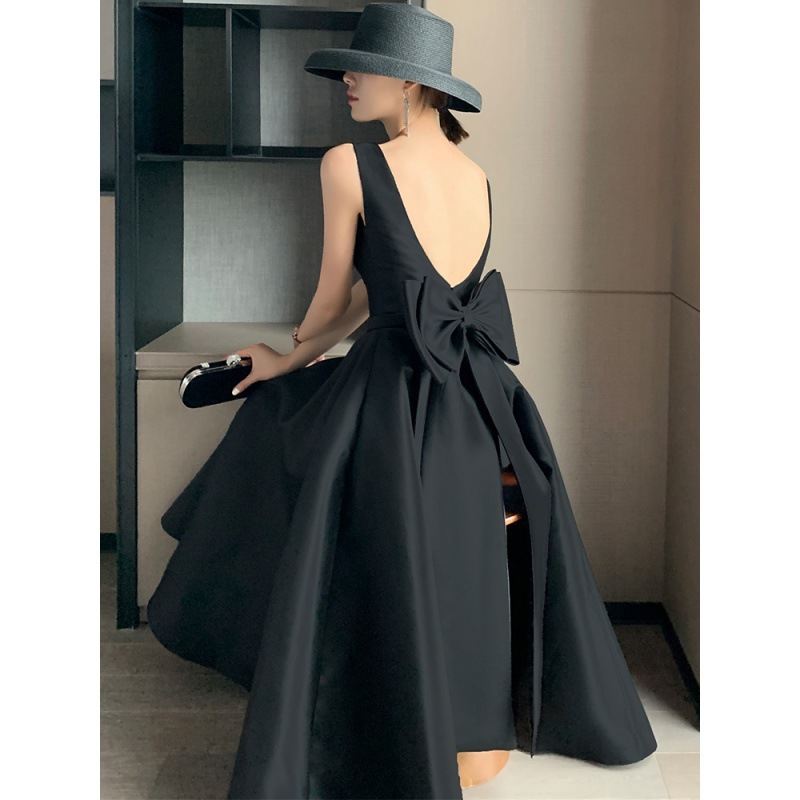 Black Evening Dress Hepburn Style Party Dress on Luulla